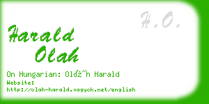 harald olah business card